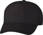 Valucap 8869 Five Panel Twill Cap Black Black / 6 5/8’’ 7 3/8’’