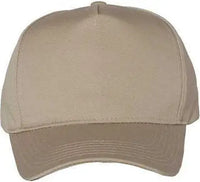 Valucap 8869 Five-Panel Twill Cap - Khaki - Khaki / 6 5/8’’ - 7 3/8’’