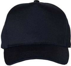 Valucap 8869 Five-Panel Twill Cap - Navy - Navy / 6 5/8’’ - 7 3/8’’