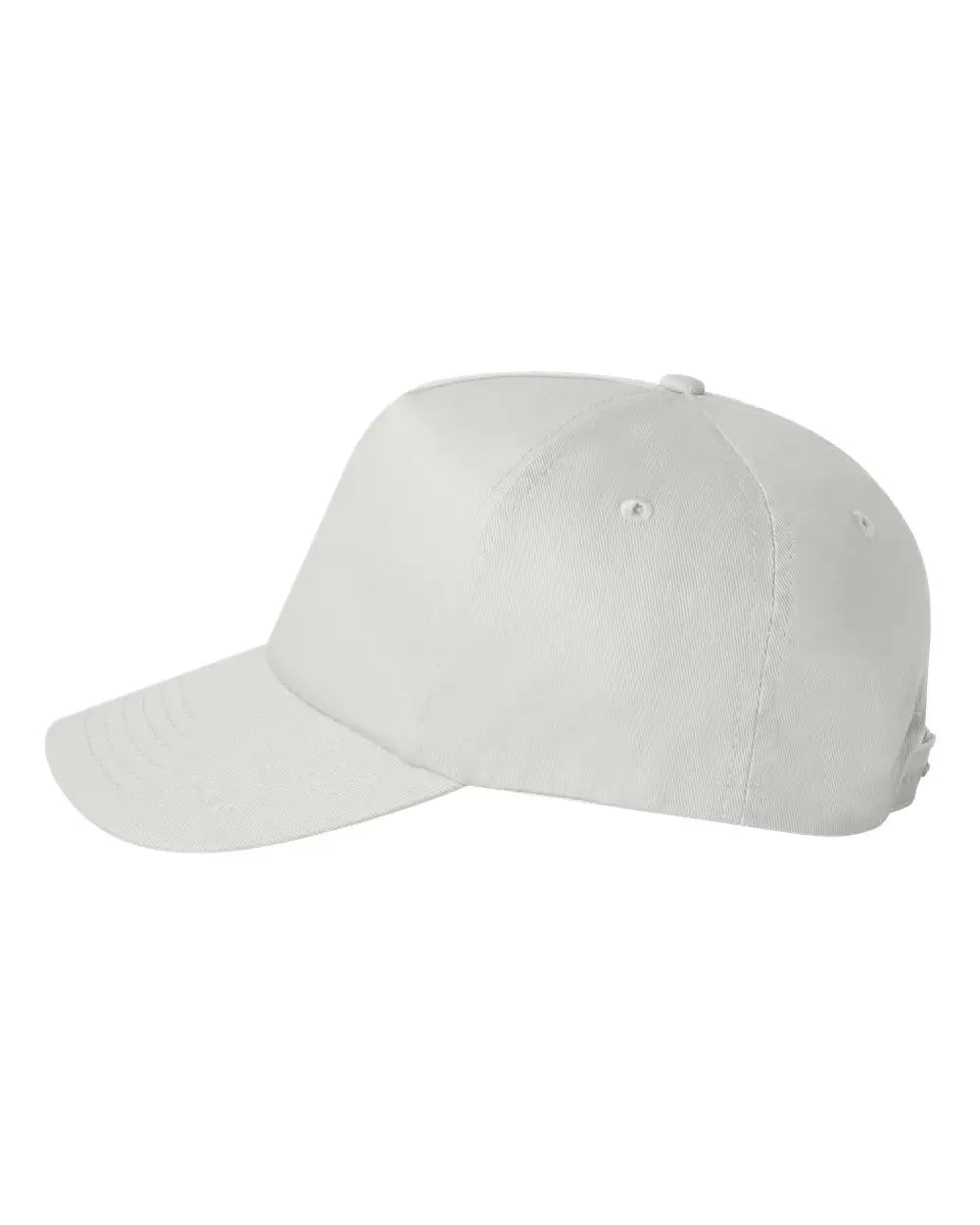 Valucap 8869 Five-Panel Twill Cap - White Black - White Black / One Size Fits Most