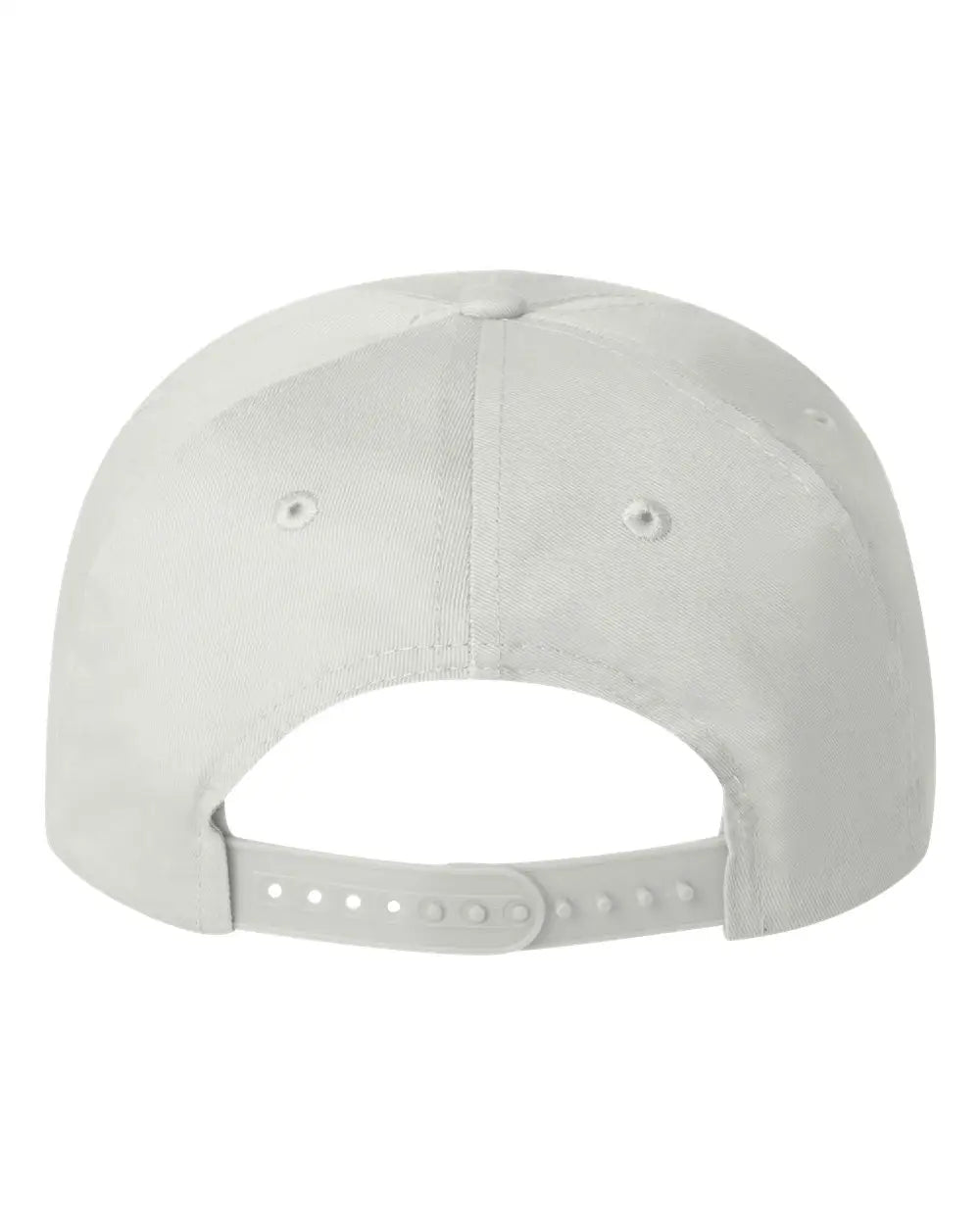 Valucap 8869 Five-Panel Twill Cap - White Black - White Black / One Size Fits Most