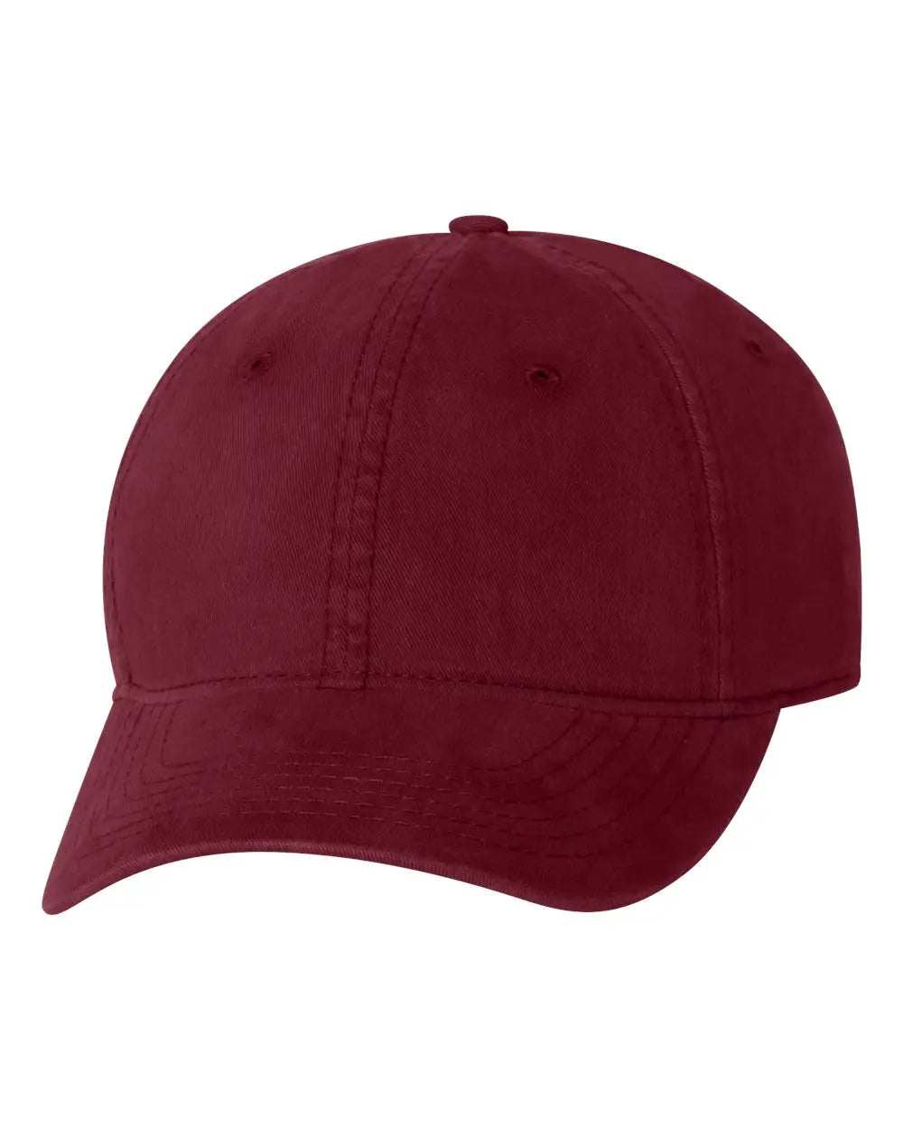 Valucap AH35 Unstructured Cap - Maroon - Maroon / One Size Fits Most