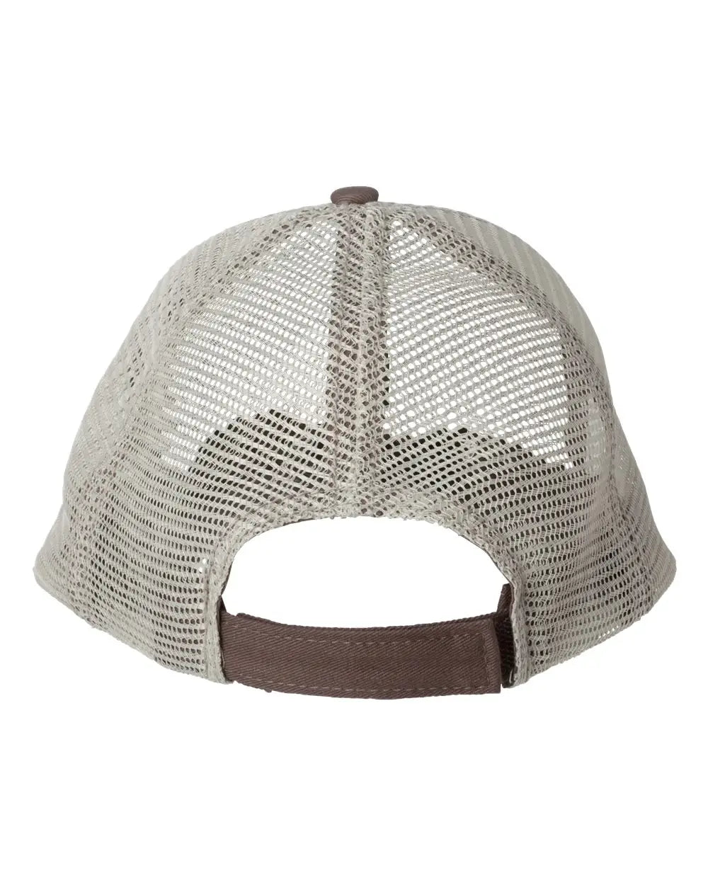 Valucap AH80 Bio-Washed Trucker Cap - Brown Khaki - Brown Khaki / One Size Fits Most