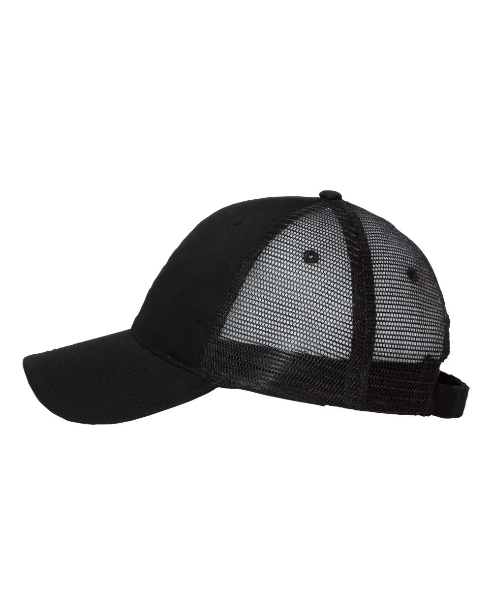 Valucap S102 Sandwich Trucker Cap - Black Black - Black Black / One Size Fits Most