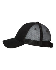 Valucap S102 Sandwich Trucker Cap - Black Black - Black Black / One Size Fits Most