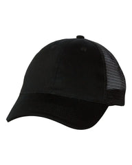 Valucap S102 Sandwich Trucker Cap - Black Black - Black Black / One Size Fits Most