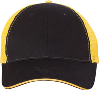 Valucap S102 Sandwich Trucker Cap - Black Gold - Black Gold / One Size Fits Most