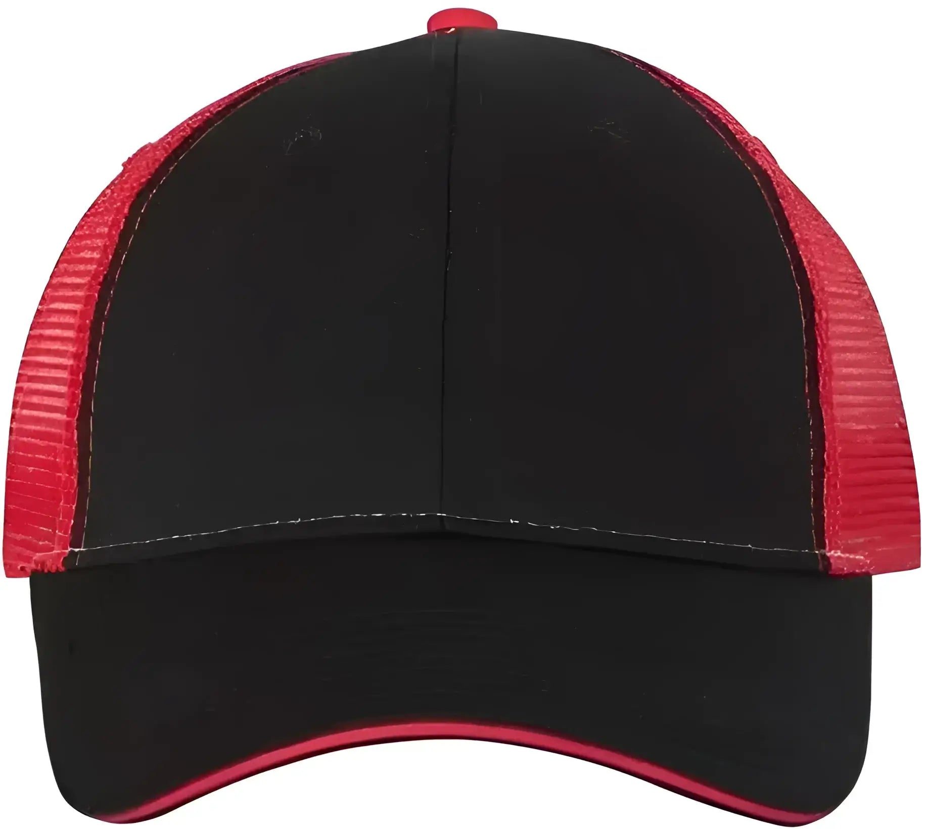 Valucap S102 Sandwich Trucker Cap - Black Red - Black Red / 6 5/8’’ - 7 3/8’’