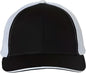 Valucap S102 Sandwich Trucker Cap - Black White - Black White / 6 5/8’’ - 7 3/8’’