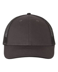 Valucap S102 Sandwich Trucker Cap - Charcoal Black - Charcoal Black / One Size Fits Most