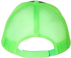 Valucap S102 Sandwich Trucker Cap - Charcoal Neon Green - Dark Gray Green / 6 5/8’’ - 7 3/8’’