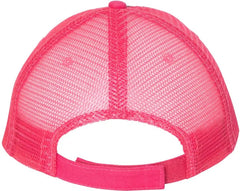 Valucap S102 Sandwich Trucker Cap - Charcoal Neon Pink - Charcoal Neon Pink / One Size Fits Most