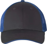 Valucap S102 Sandwich Trucker Cap Charcoal Royal Dark Gray Royal / 6 5/8’’ 7 3/8’’