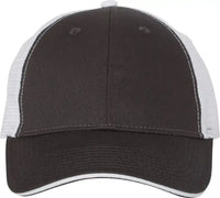 Valucap S102 Sandwich Trucker Cap - Charcoal White - Charcoal White / One Size Fits Most