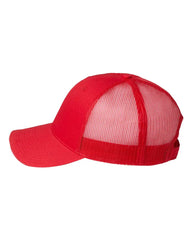 Valucap S102 Sandwich Trucker Cap - Red - Red / One Size Fits Most