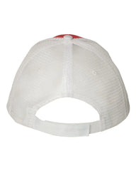 Valucap S102 Sandwich Trucker Cap - Red White - Red White / One Size Fits Most