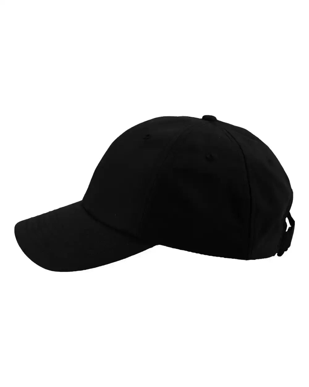 Valucap SM140 Performance Microfiber Cap - Black - Black / One Size Fits Most