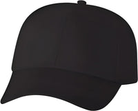 Valucap VC100 Lightweight Twill Cap Black Black / 6 5/8’’ 7 3/8’’