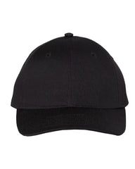 Valucap VC100 Lightweight Twill Cap - Black - Black / One Size Fits Most