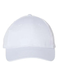 Valucap VC100 Lightweight Twill Cap - White - White / One Size Fits Most
