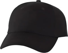 Valucap VC200 Brushed Twill Cap Black Black / 6 5/8’’ 7 3/8’’