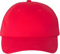 Valucap VC200 Brushed Twill Cap - Red - Red / 6 5/8’’ - 7 3/8’’