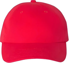 Valucap VC200 Brushed Twill Cap - Red - Red / 6 5/8’’ - 7 3/8’’