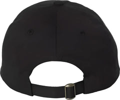 Valucap VC300A Adult Bio-Washed Classic Dads Cap - Black - Black / 6 5/8’’ - 7 3/8’’