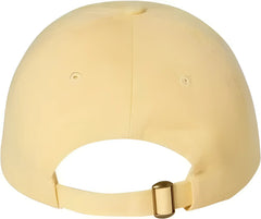 Valucap VC300A Adult Bio Washed Classic Dads Cap Butter Yellow / 6 5/8’’ 7 3/8’’