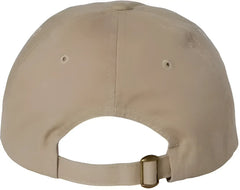 Valucap VC300A Adult Bio Washed Classic Dads Cap Khaki Khaki / 6 5/8’’ 7 3/8’’