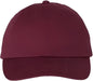 Valucap VC300A Adult Bio-Washed Classic Dads Cap - Maroon - Maroon / 6 5/8’’ - 7 3/8’’
