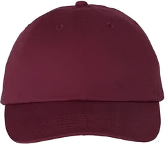 Valucap VC300A Adult Bio-Washed Classic Dads Cap - Maroon - Maroon / 6 5/8’’ - 7 3/8’’