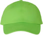 Valucap VC300A Adult Bio Washed Classic Dads Cap Neon Green Green / 6 5/8’’ 7 3/8’’