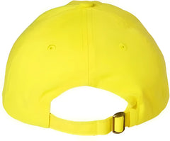 Valucap VC300A Adult Bio Washed Classic Dads Cap Neon Yellow Yellow / 6 5/8’’ 7 3/8’’