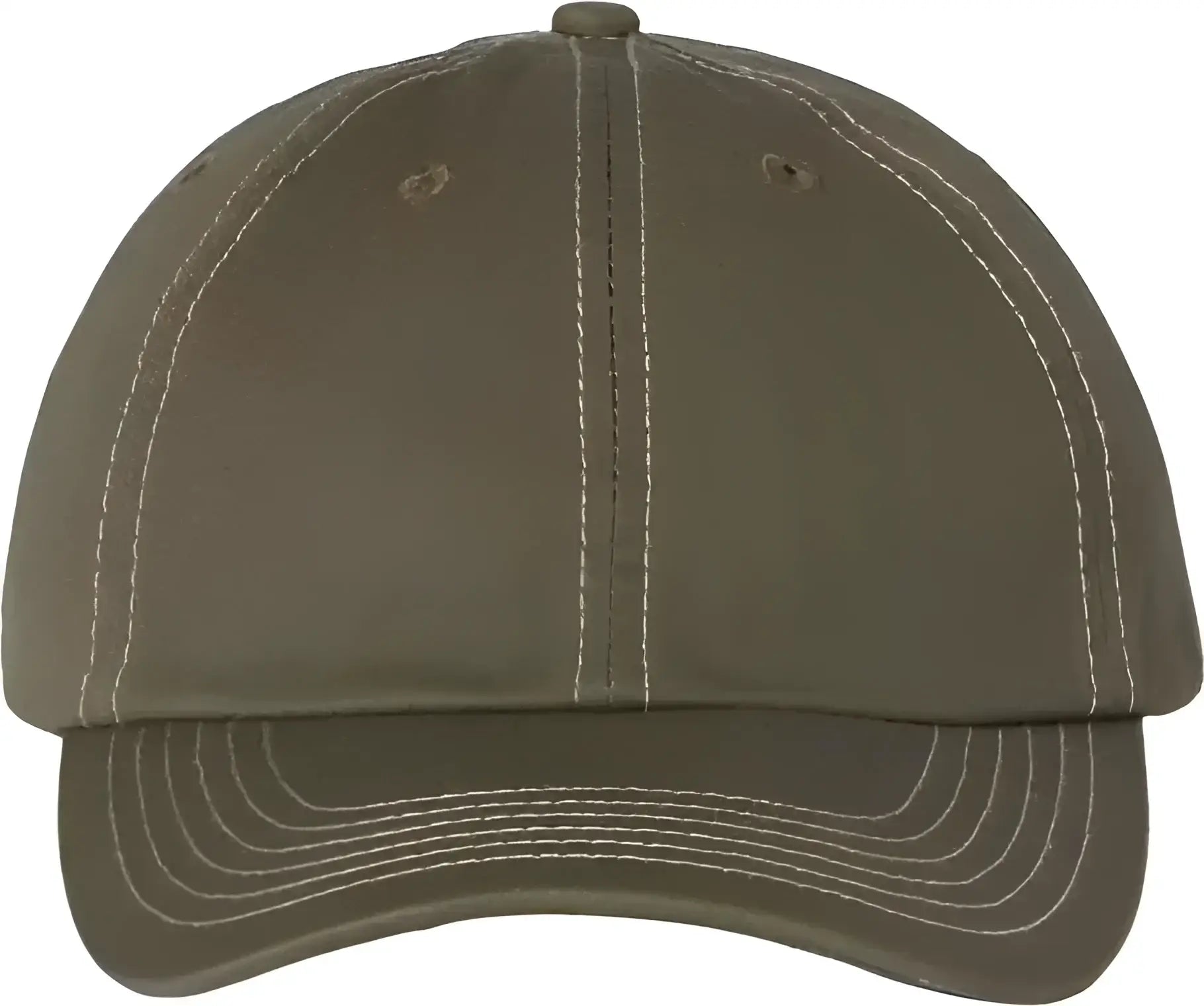 Valucap VC300A Adult Bio Washed Classic Dads Cap Olive Stone Stitch Olive Gray / 6 5/8’’ 7 3/8’’