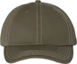 Valucap VC300A Adult Bio Washed Classic Dads Cap Olive Stone Stitch Olive Gray / 6 5/8’’ 7 3/8’’