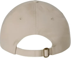 Valucap VC300A Adult Bio-Washed Classic Dads Cap - Stone - Ivory / 6 5/8’’ - 7 3/8’’