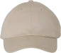 Valucap VC300A Adult Bio-Washed Classic Dads Cap - Stone - Ivory / 6 5/8’’ - 7 3/8’’