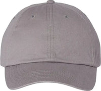 Valucap VC300A Bio-Washed Classic Dad Cap - Gray - Gray / One Size Fits Most