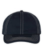 Valucap VC300A Bio-Washed Classic Dad Cap - Navy Stone Stitch - Navy Stone Stitch / One Size Fits Most