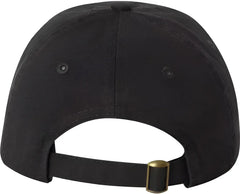 Valucap VC300Y Small Fit Bio Washed Dad’s Cap Black Black / 6 5/8’’ 7 3/8’’