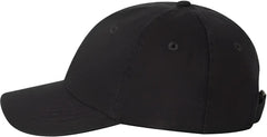 Valucap VC300Y Small Fit Bio Washed Dad’s Cap Black Black / 6 5/8’’ 7 3/8’’