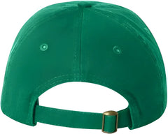 Valucap VC300Y Small Fit Bio Washed Dad’s Cap Kelly Kelly / 6 5/8’’ 7 3/8’’