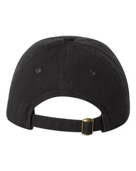 Valucap VC300Y Youth Small Fit Bio-Washed Dad Cap - Black - Black / One Size Fits Most