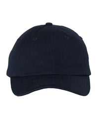 Valucap VC300Y Youth Small Fit Bio-Washed Dad Cap - Navy - Navy / One Size Fits Most
