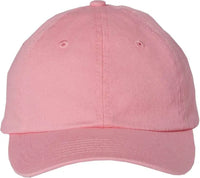 Valucap VC300Y Youth Small Fit Bio-Washed Dad Cap - Pink - Pink / One Size Fits Most