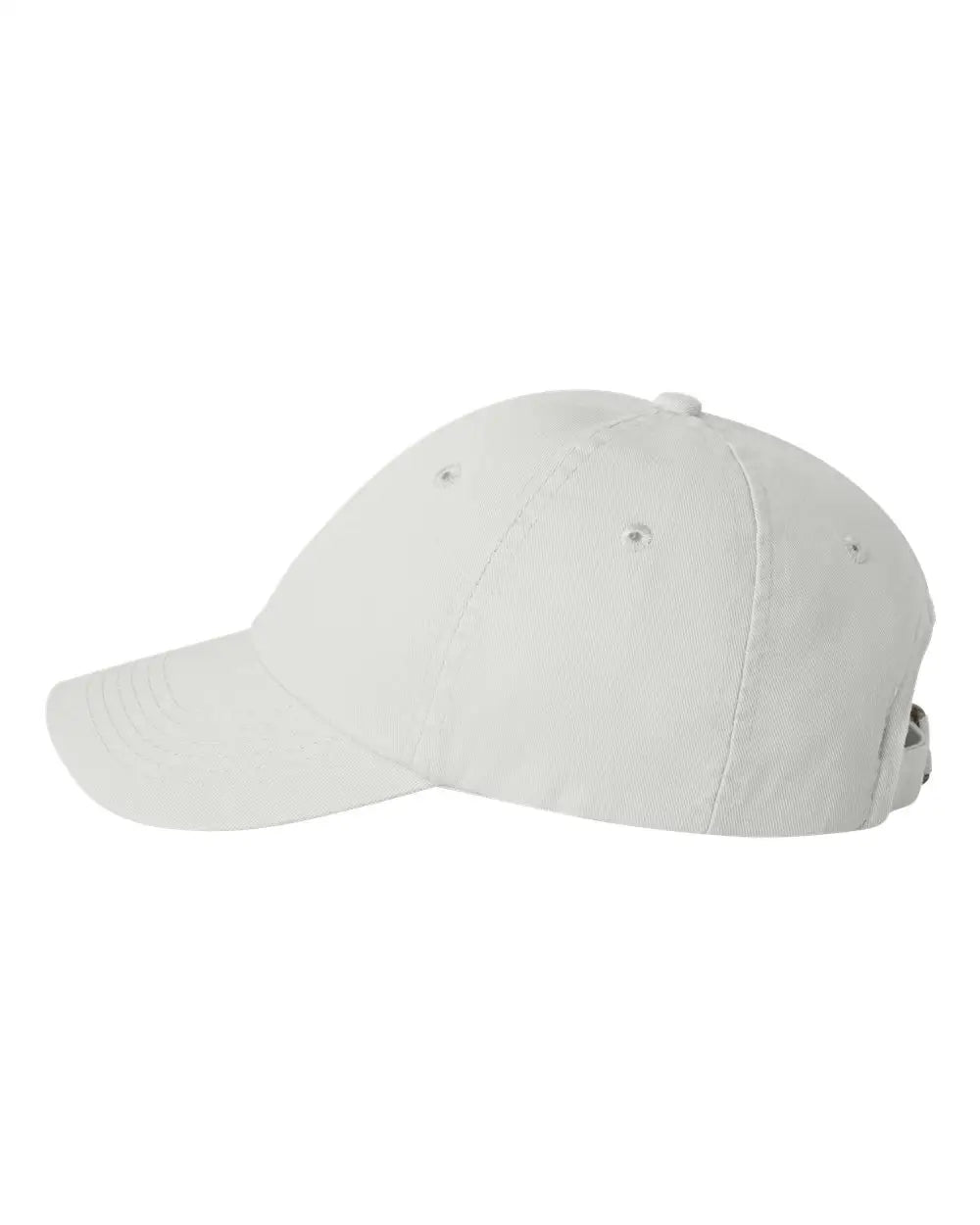 Valucap VC300Y Youth Small Fit Bio-Washed Dad Cap - White - White / One Size Fits Most