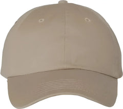 Valucap VC350 Bio-Washed Chino Twill Cap - Khaki - Khaki / 6 5/8’’ - 7 3/8’’