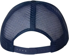 Valucap VC400 Mesh-Back Trucker Cap - Navy - Navy / 6 5/8’’ - 7 3/8’’