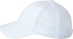 Valucap VC400 Mesh-Back Trucker Cap - White - White / 6 5/8’’ - 7 3/8’’